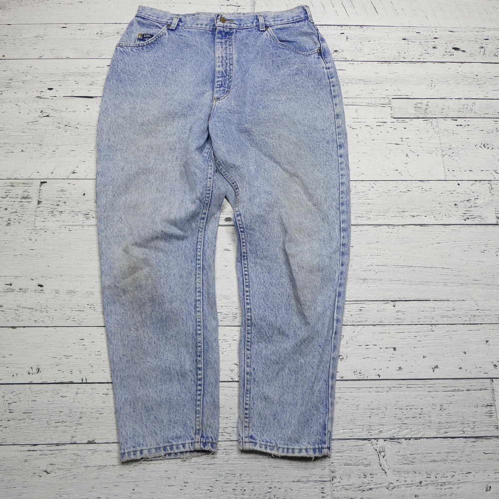 Vintage Lee‎ Riders Jeans Womens 18 Petite High Rise Tapered Fit Made USA 90s